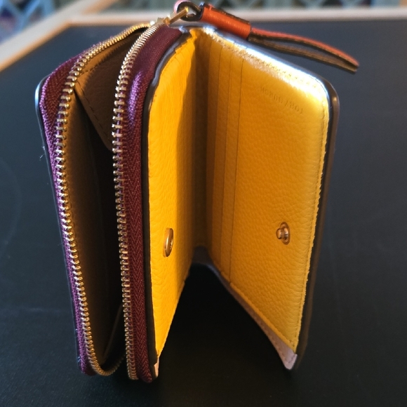 Tory Burch Plum Leather Wallet - Picture 6 of 6